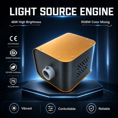 46W RGBW glasvezel lichtbronmotor